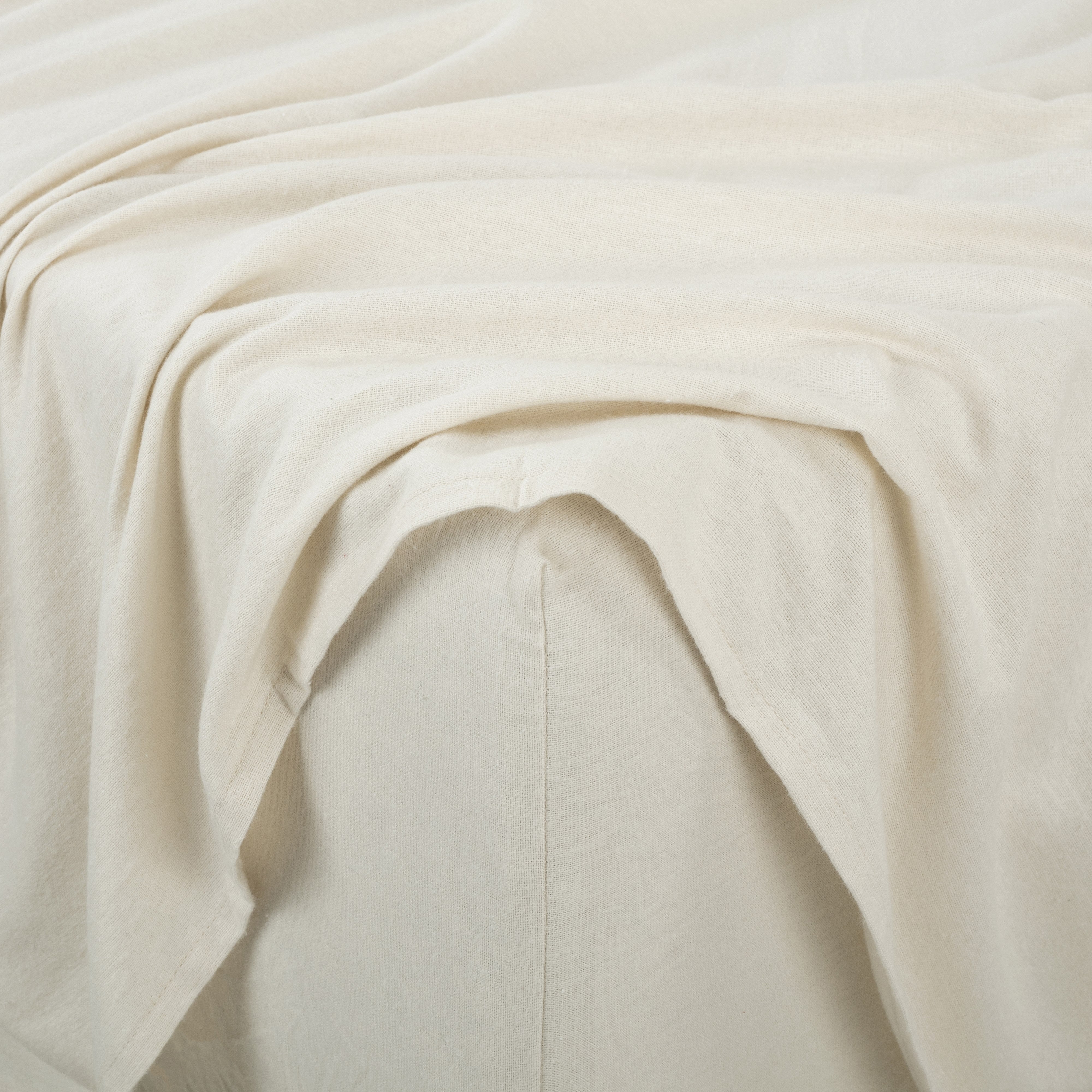  Kathy Ireland Home Kathy Ireland 100% Turkish Cotton Solid Flannel Sheet Set - Twin - Bonton