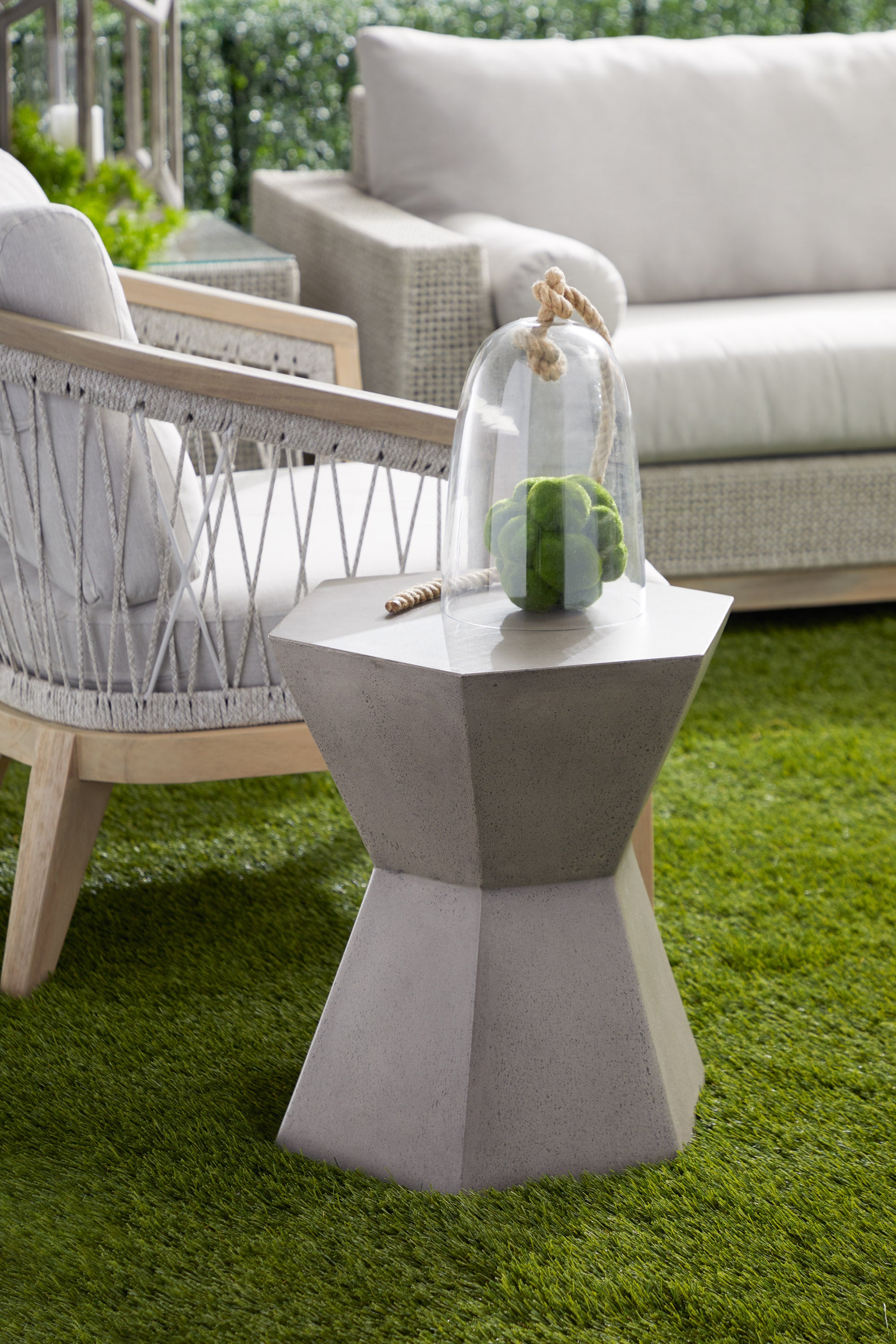  Essentials For Living Bento Accent Table - Slate Gray - Bonton