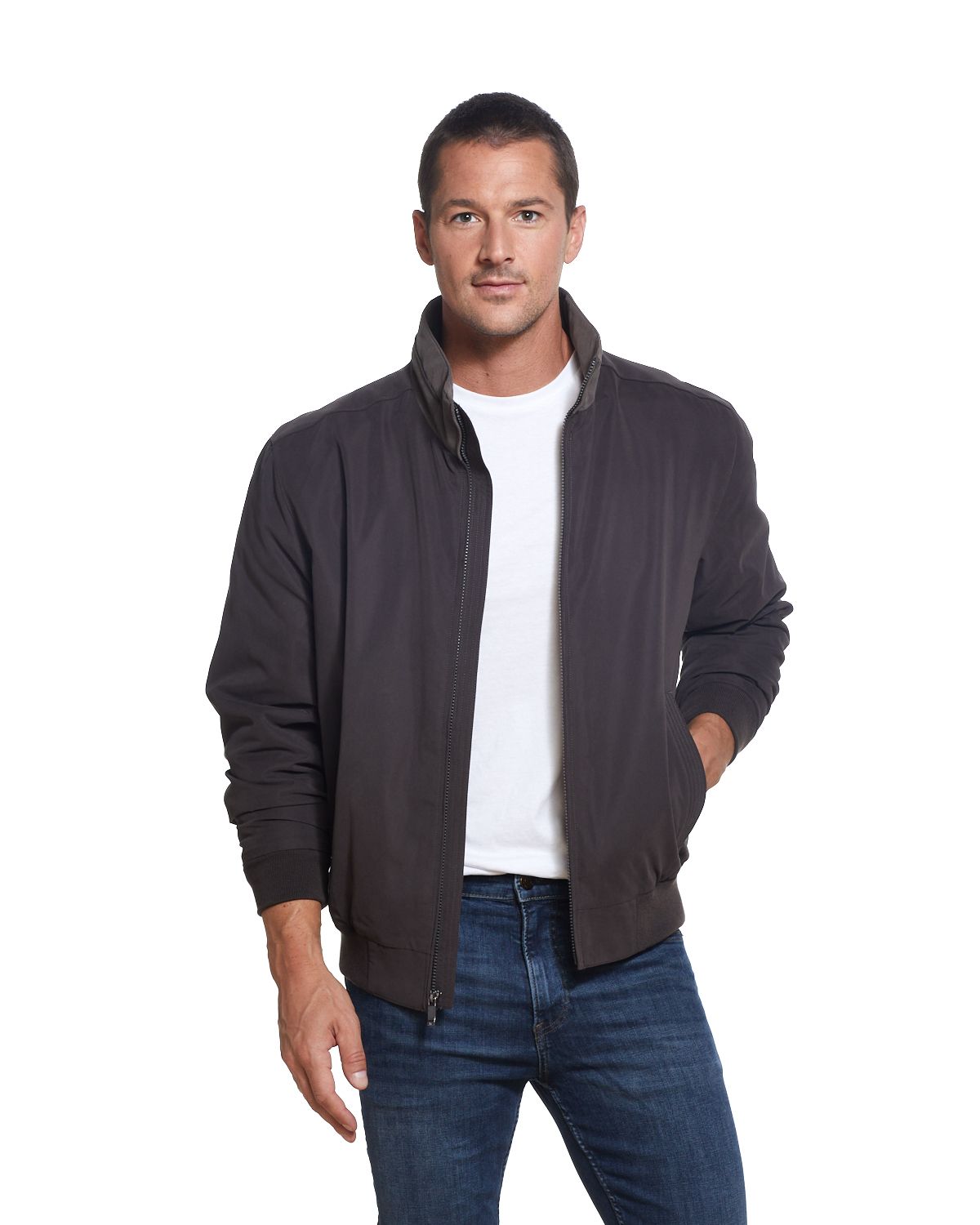  Weatherproof Men's Microfiber Mid-Weight Jacket - Ink - Bonton