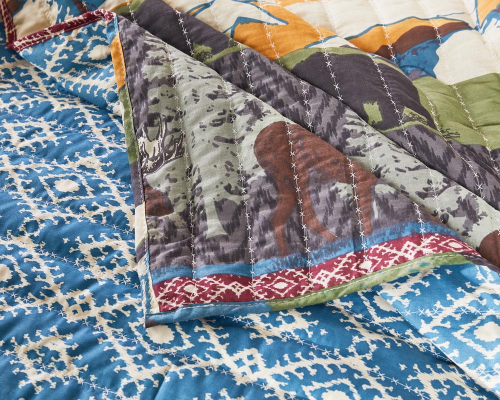  Greenland Home Fashions Black Bear Great Outdoors Wildlife Reversible Quilt Set - Multi - Bonton