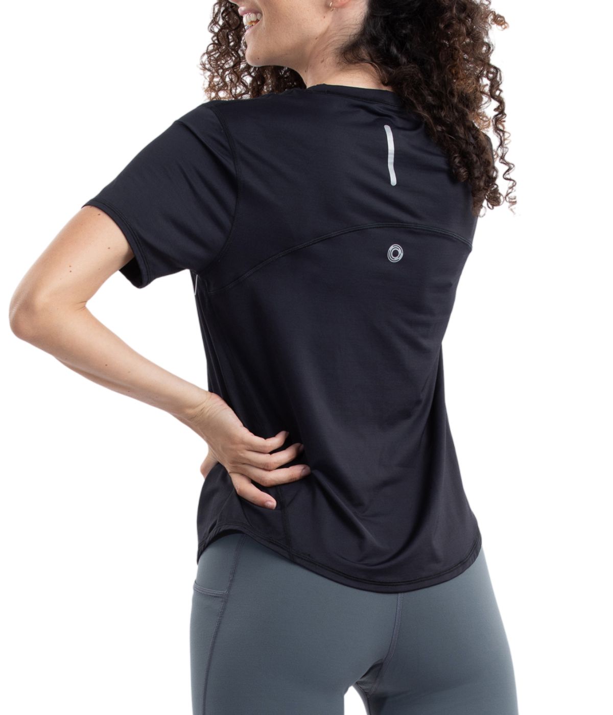  BloqUV BloqUV Women's UPF 50+ Sun Protection Short Sleeve Crew Top - Black - Bonton