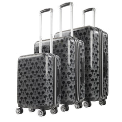 Disney Mickey Mouse All Over Print 3 Piece Spinner Luggage Set