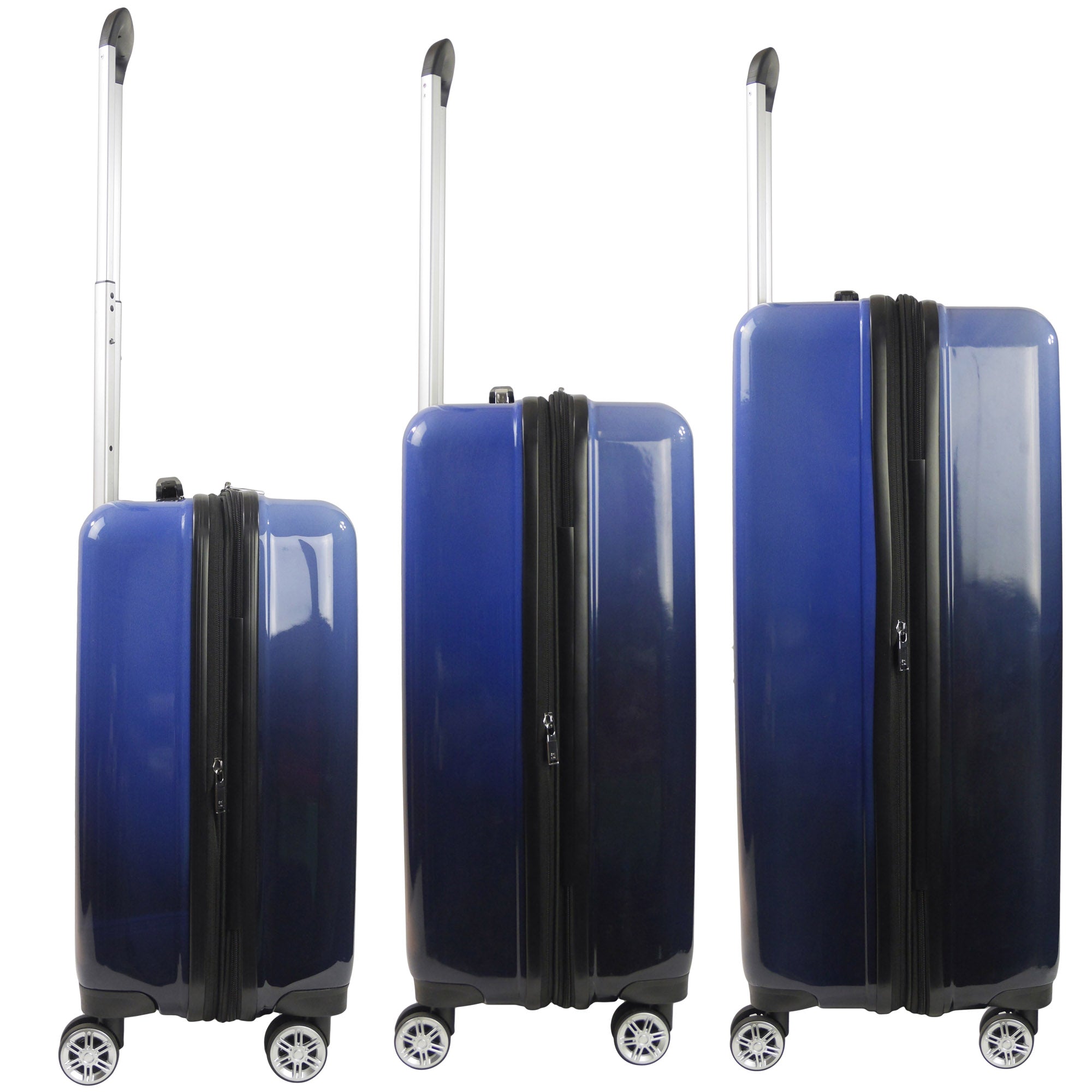  Ful Impulse Ombre Hardside Spinner Luggage 3 Piece Set - Light Blue - Bonton