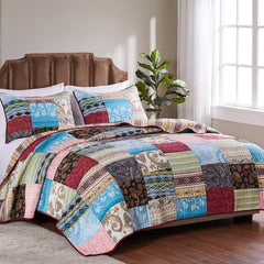 Bohemian Dream Authentic Patchwork Quilt Set