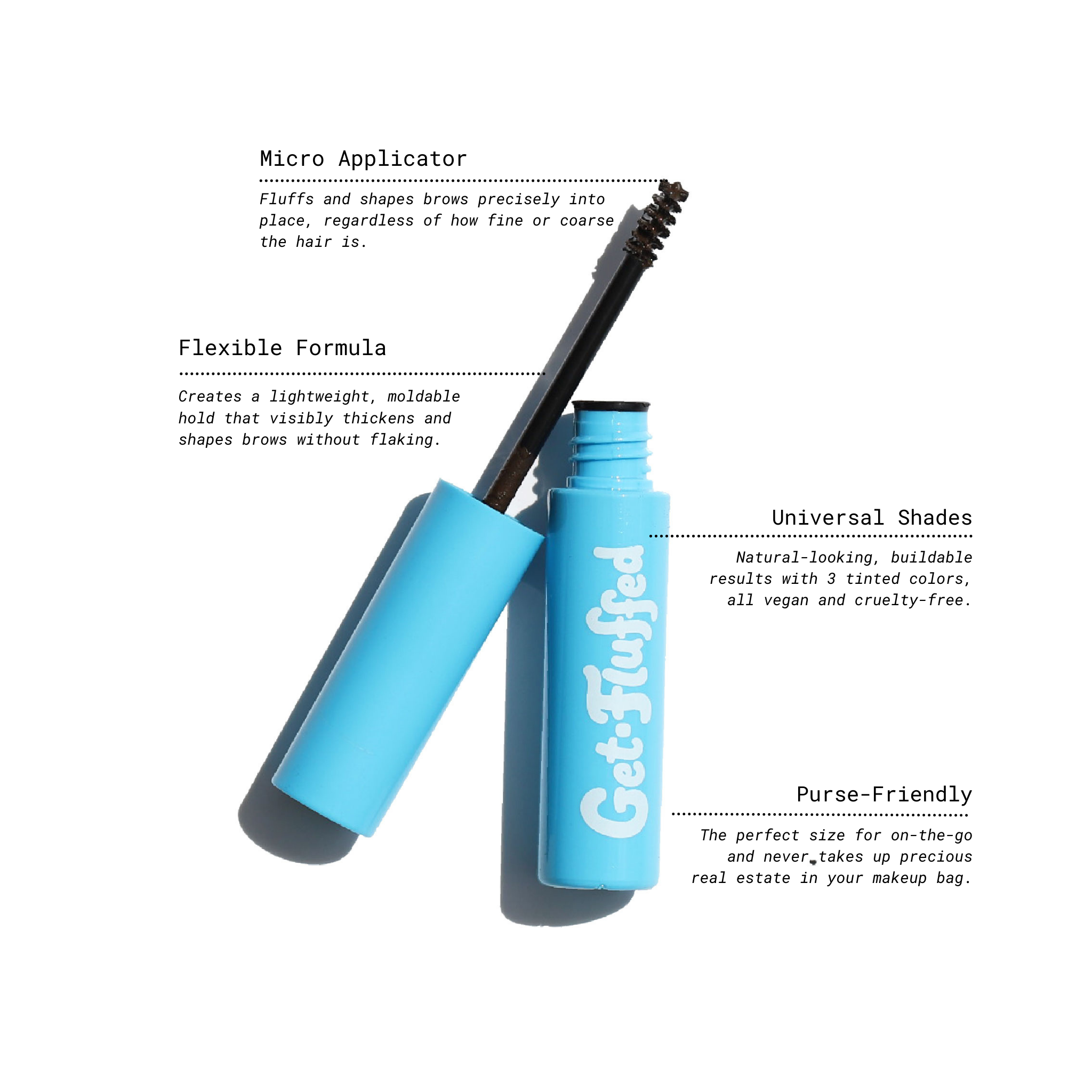  Half Caked Get-Fluffed Brow Gel, 4.0 by Half Caked - Default Title - Bonton
