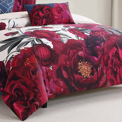 Bebejan Burgundy Branches 5 Piece Reversible Comforter Set