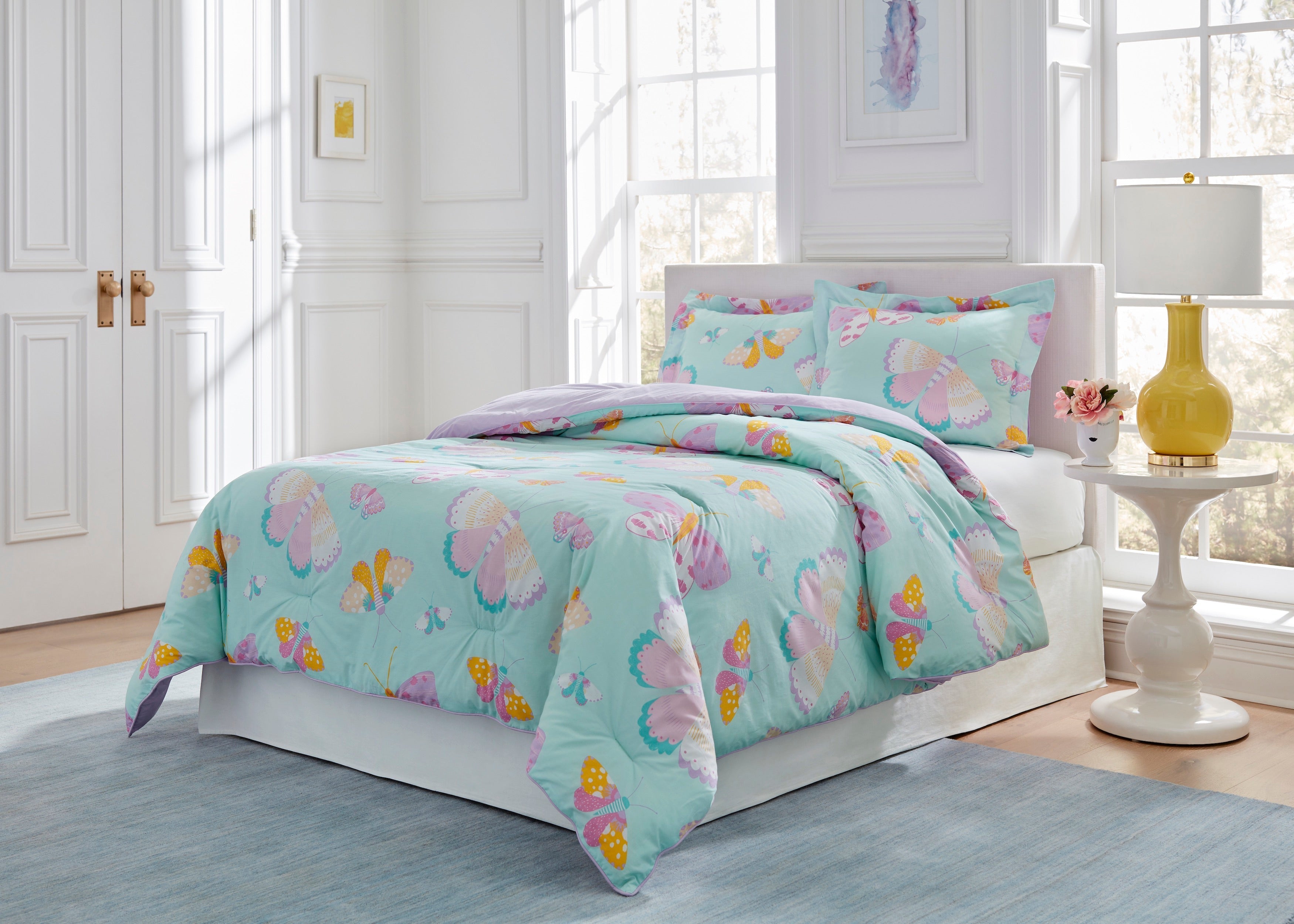  Lullaby Bedding Butterfly Fairy 200 Thread Count Comforter Set - Multi - Bonton