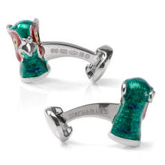 Sterling Silver Pheasant Head Cufflinks