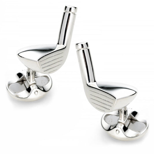 Sterling Silver Golf Club Cufflinks