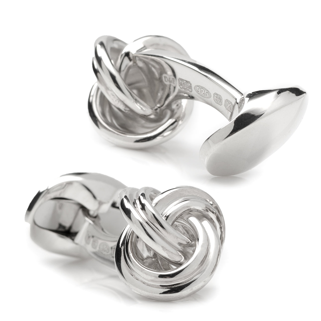  Cufflinks Sterling Silver Knot Cufflinks - Default Title - Bonton