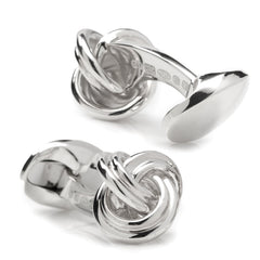 Sterling Silver Knot Cufflinks