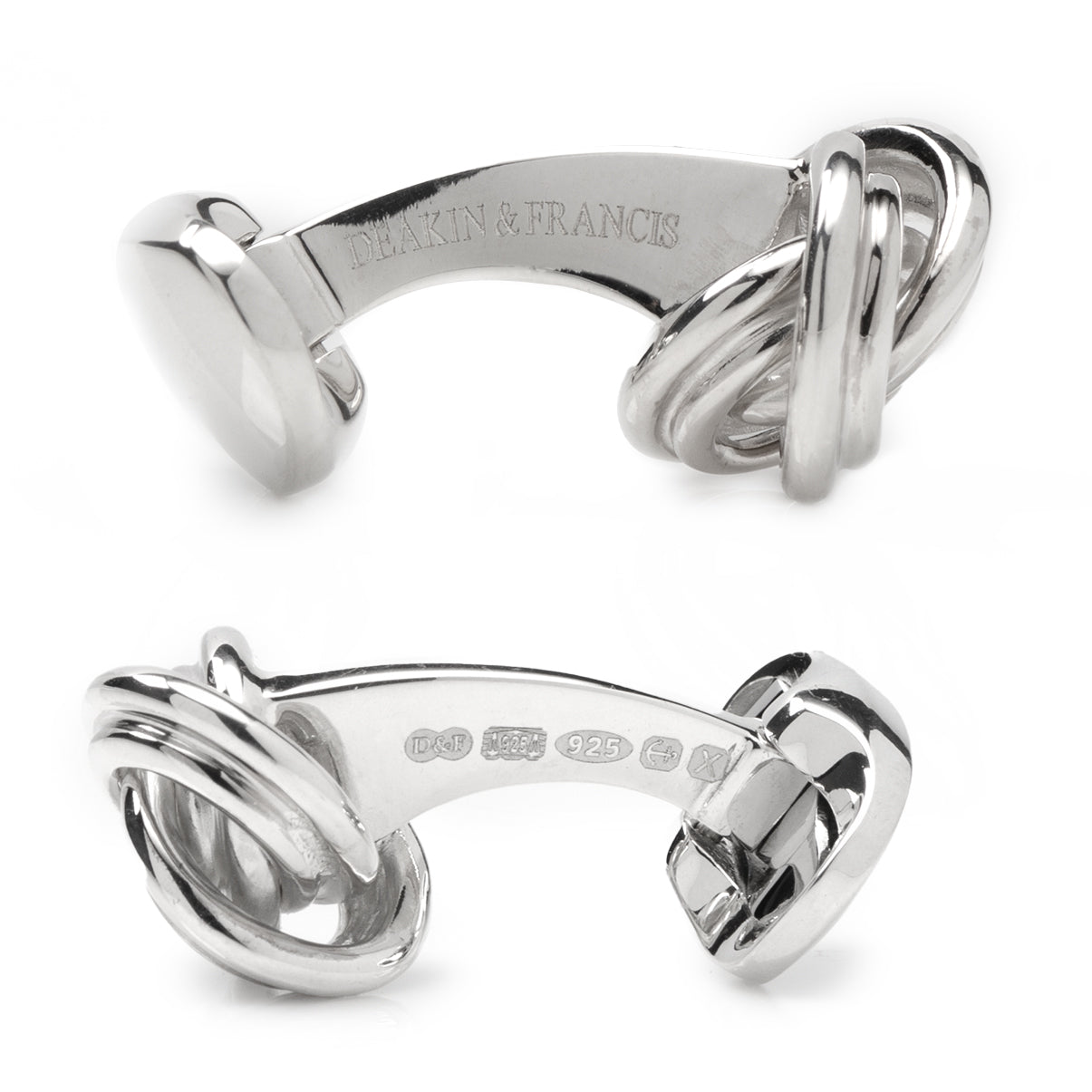  Cufflinks Sterling Silver Knot Cufflinks - Default Title - Bonton