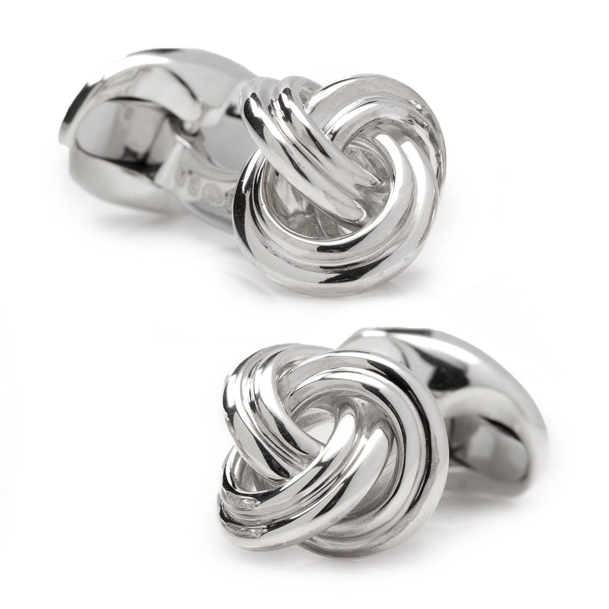  Cufflinks Sterling Silver Knot Cufflinks - Default Title - Bonton