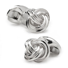 Sterling Silver Knot Cufflinks