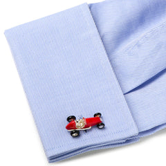 Red Racing Car Cufflinks