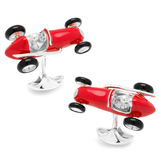 Red Racing Car Cufflinks