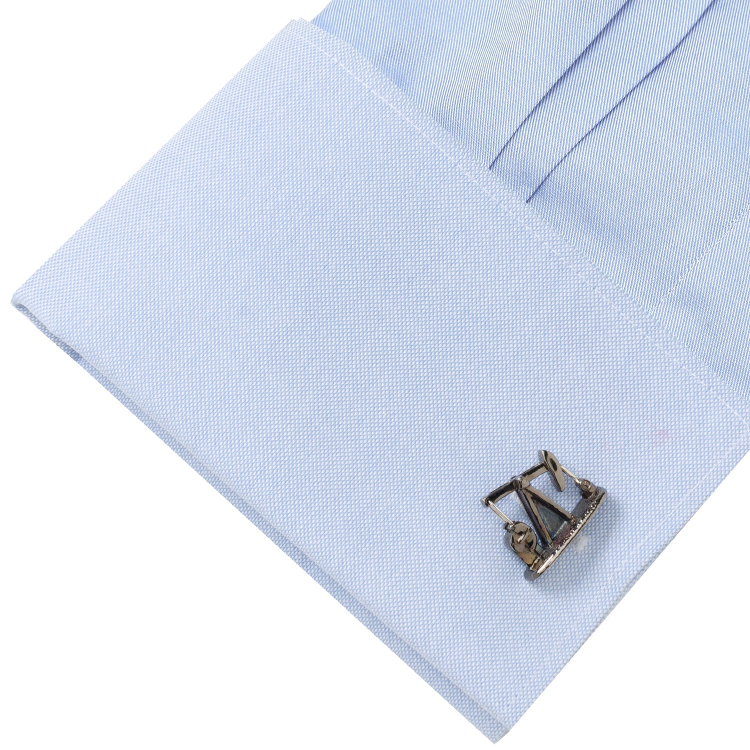  Cufflinks Sterling Silver Nodding Donkey Cufflinks - Default Title - Bonton