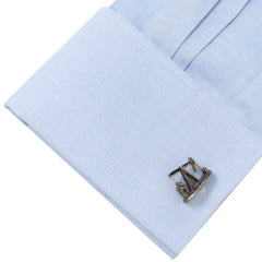 Sterling Silver Nodding Donkey Cufflinks