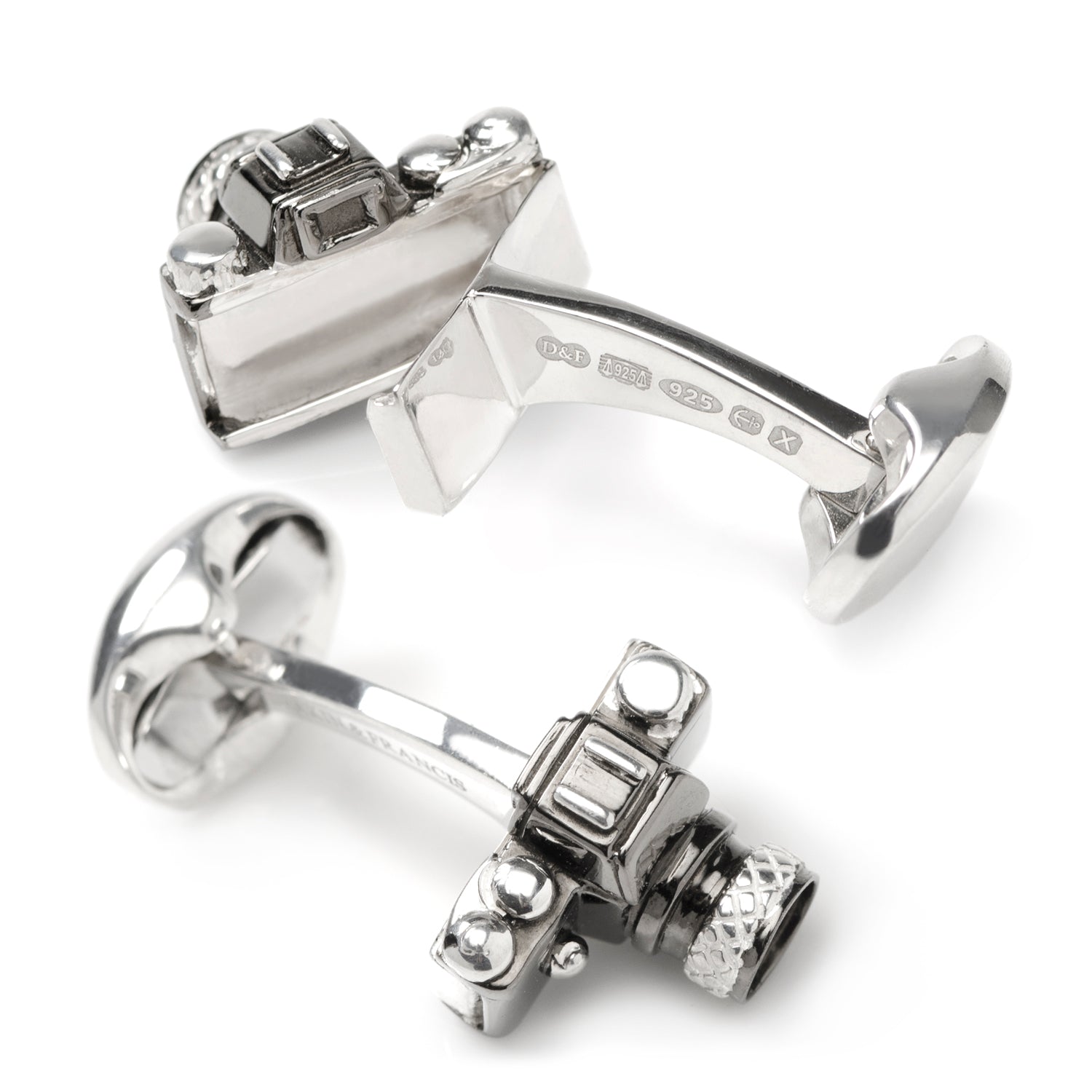  Cufflinks Sterling Silver Camera Cufflinks - Default Title - Bonton