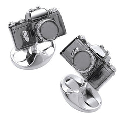 Sterling Silver Camera Cufflinks