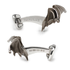 Sterling Silver ‘Creepy’ Bat Cufflinks