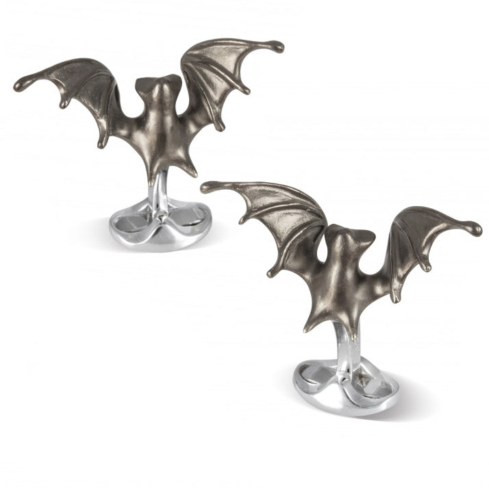  Cufflinks Sterling Silver ‘Creepy’ Bat Cufflinks - Default Title - Bonton