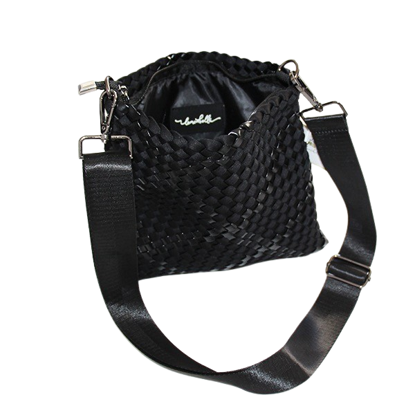  Lemonbella Faye Woven Crossbody Black - Default Title - Bonton