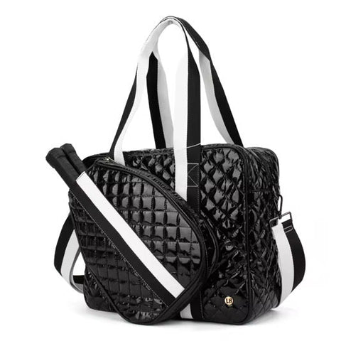 Judy Quilted Pickleball Tote Competitive Black