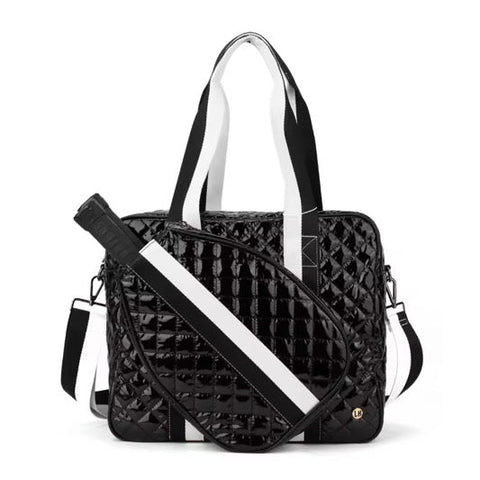 Judy Quilted Pickleball Tote Competitive Black