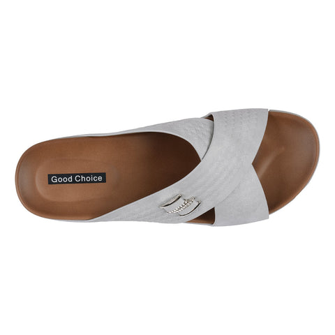 Women's Carter Silver Comfort Sandals