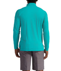 BloqUV Men's UPF 50+ Sun Protection Long Sleeve Mock Zip Top