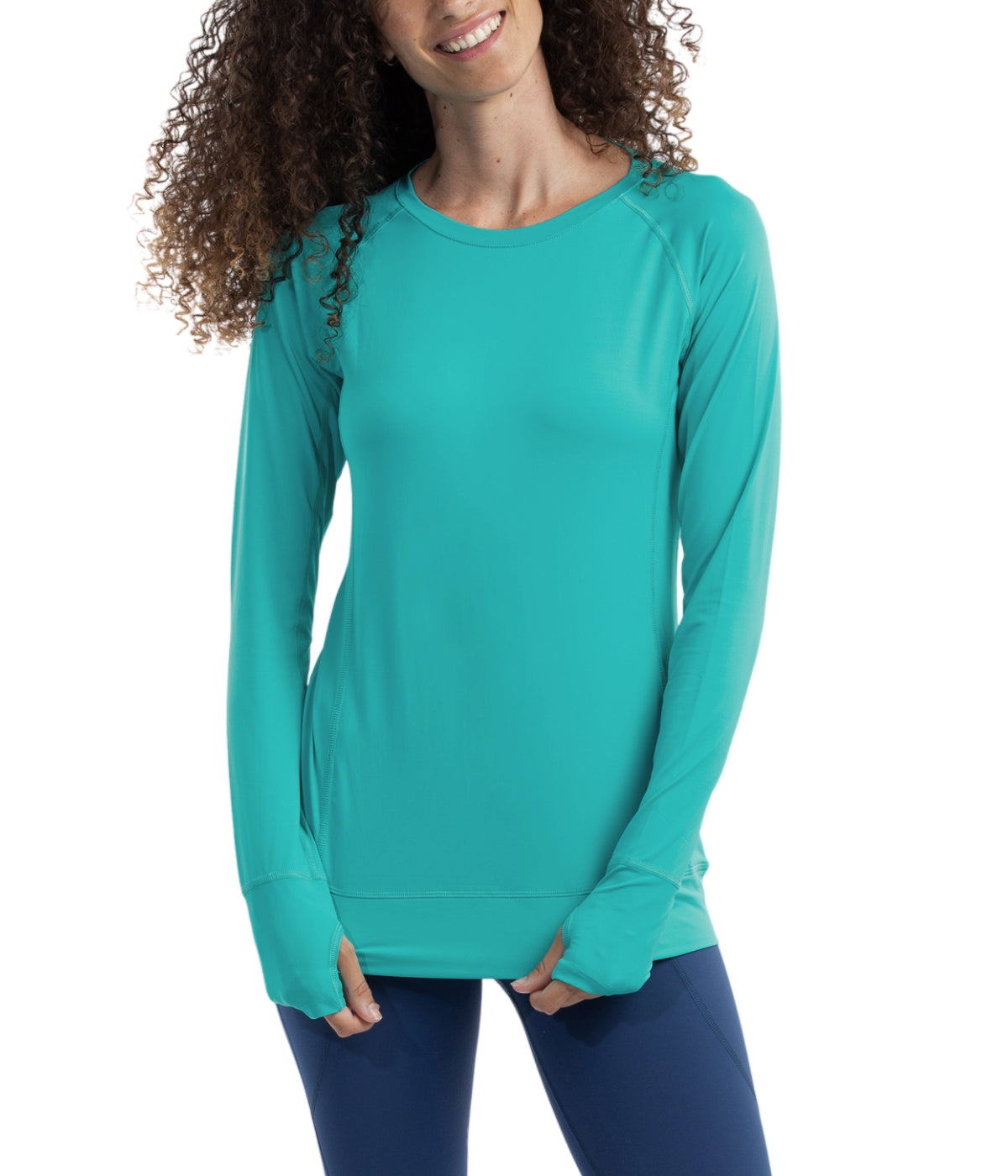  BloqUV BloqUV Women's UPF 50+ Sun Protection Pullover Top - Caribbean Blue - Bonton