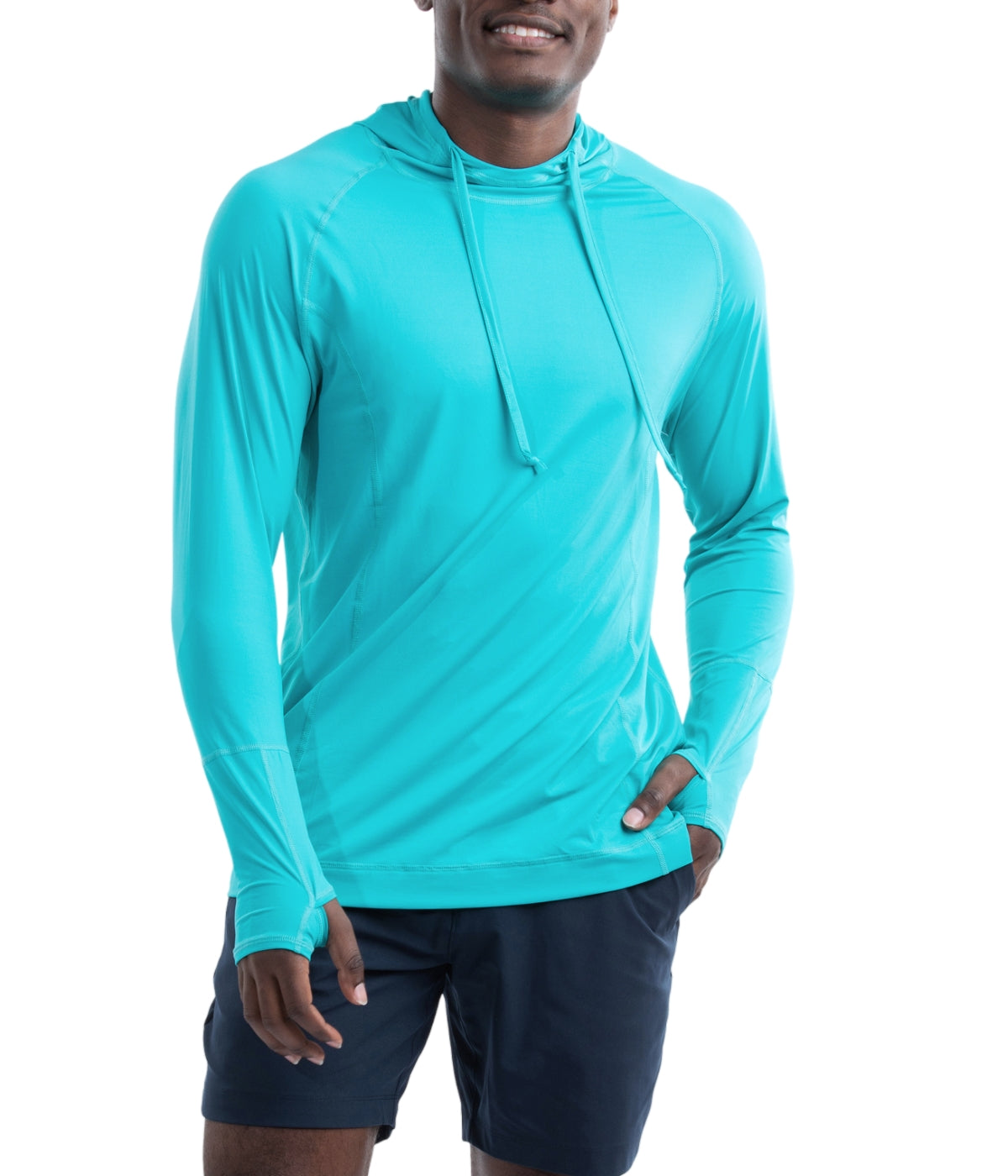  BloqUV BloqUV UPF 50+ Sun Protection Unisex Hoodie - Caribbean Blue - Bonton