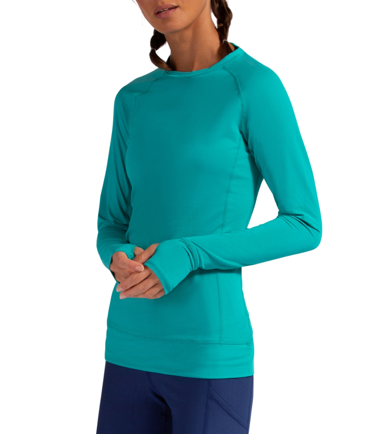  BloqUV BloqUV Women's UPF 50+ Sun Protection Pullover Top - Caribbean Blue - Bonton