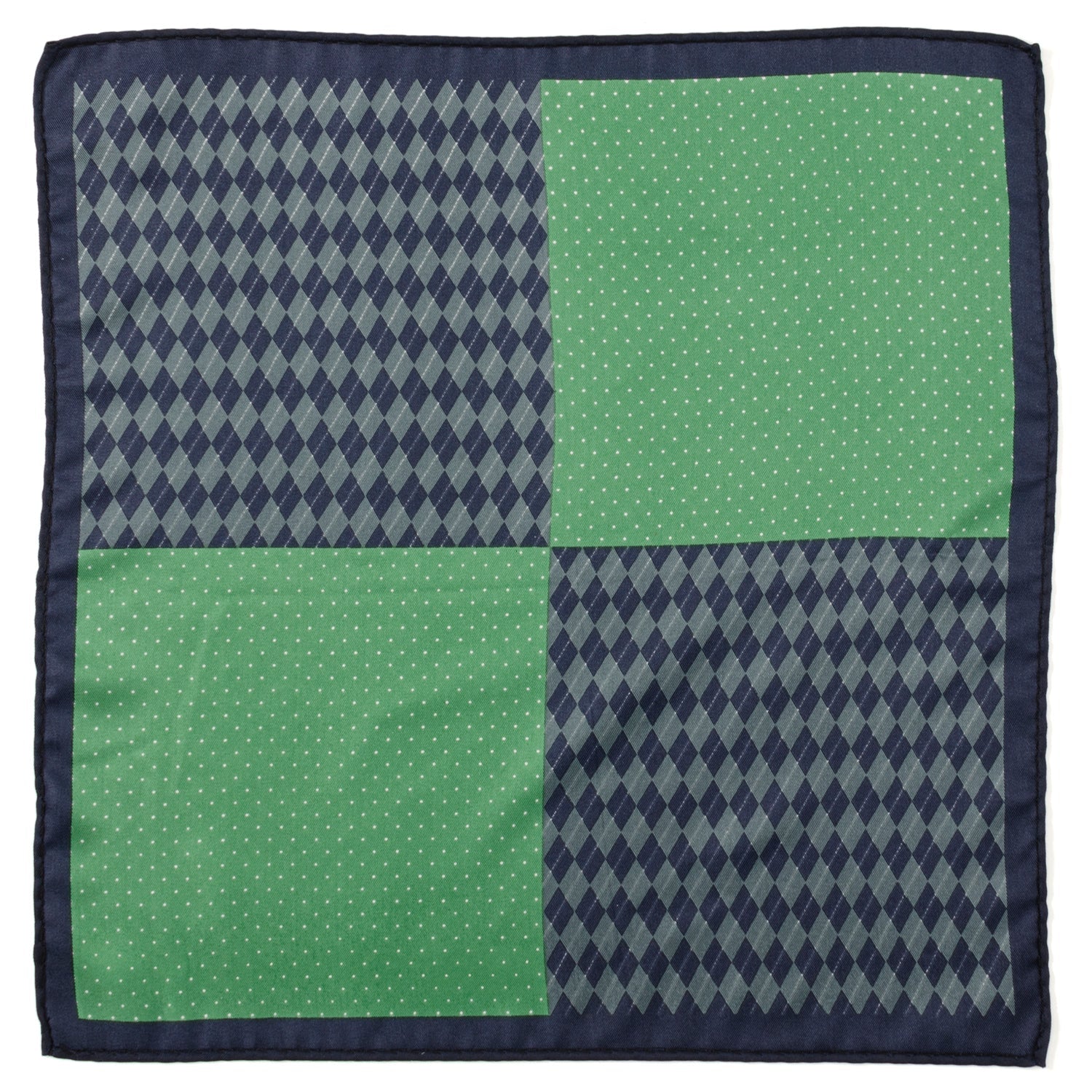  Cufflinks Argyle Dot Multi Pocket Square - Default Title - Bonton