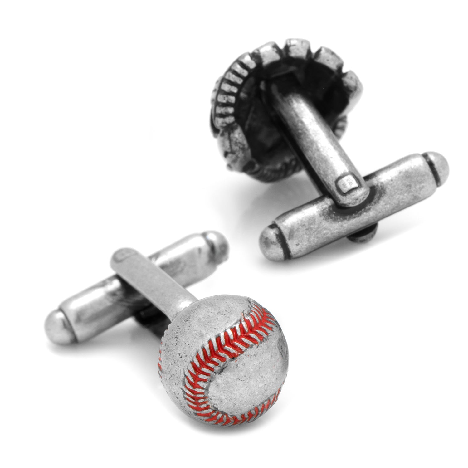  Cufflinks Baseball and Glove Antique Silver Cufflinks - Default Title - Bonton