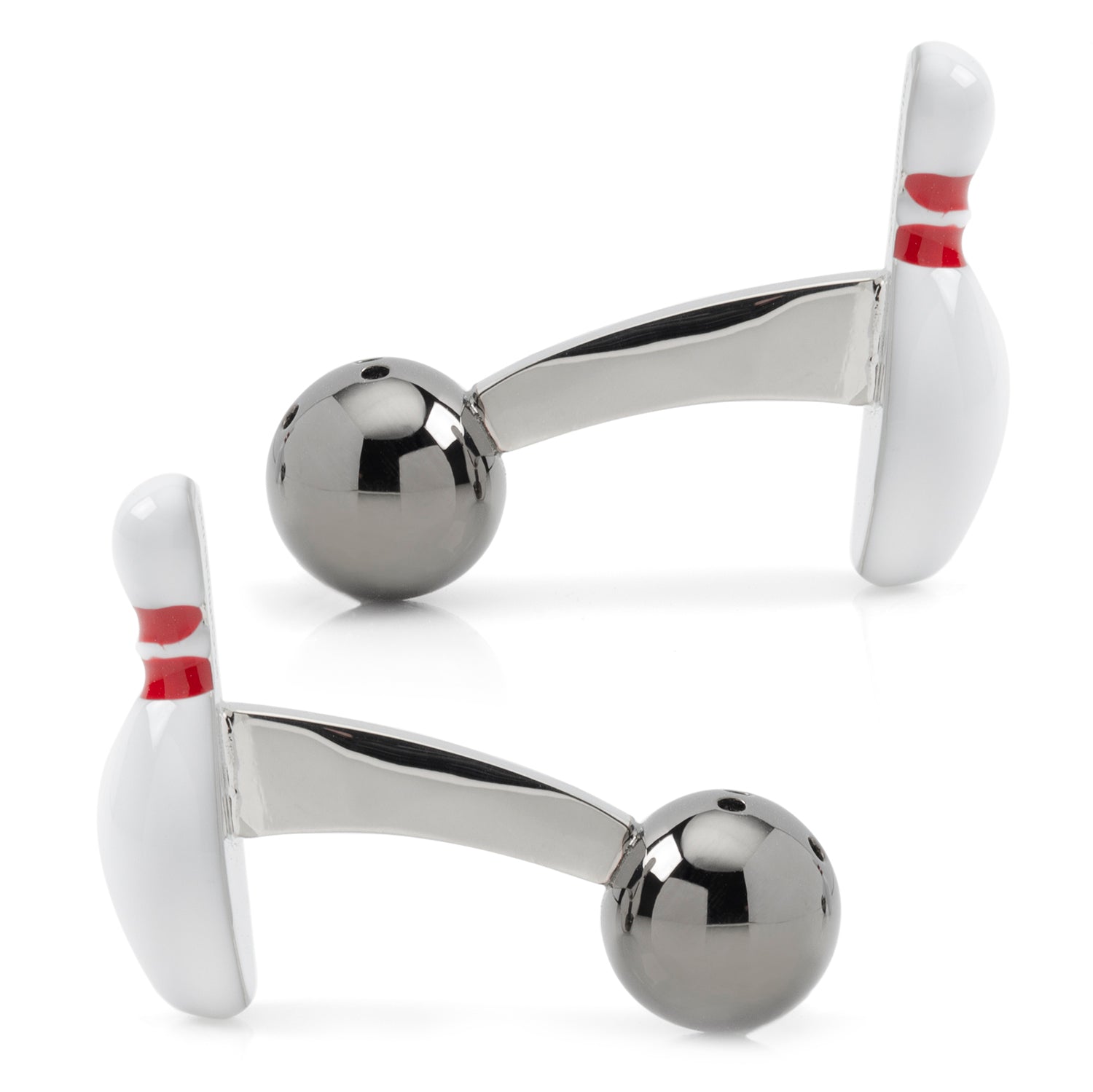  Cufflinks 3D Bowling Pin & Ball Cufflinks - Default Title - Bonton