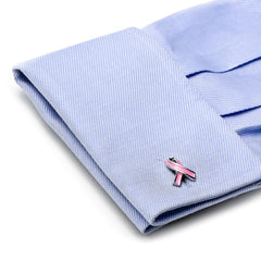 Pink Ribbon Breast Cancer Awareness Cufflinks