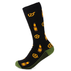 Beer Day Snacks Black Men's Socks