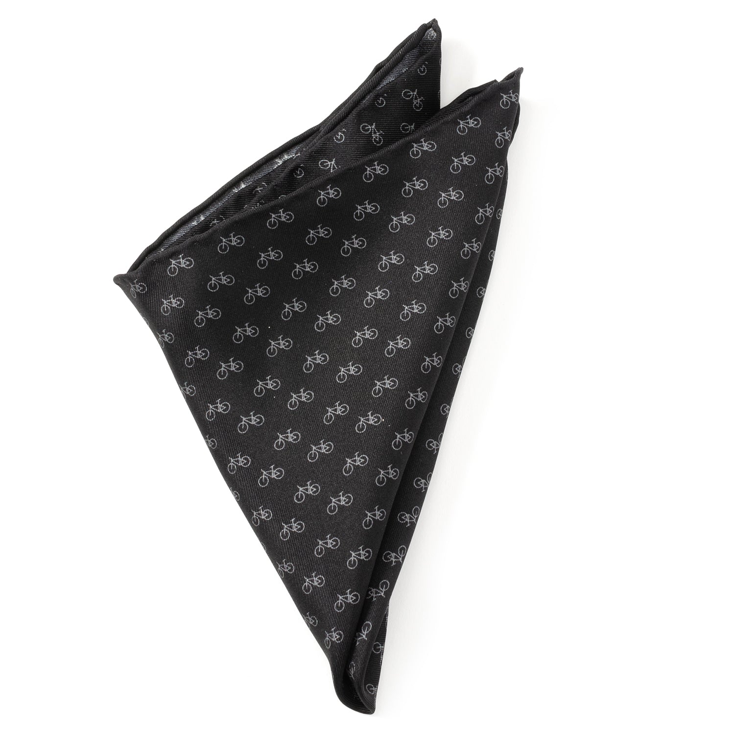  Cufflinks Bicycle Pocket Square - Default Title - Bonton