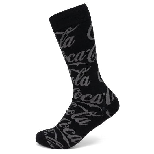 Coca-Cola Black Logo Dress Socks