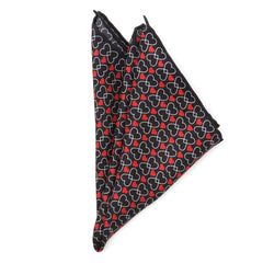 Intertwined Hearts Pocket Square