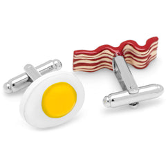 Bacon and Eggs Breakfast Cufflinks