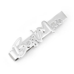 Best Man Silver Tie Bar