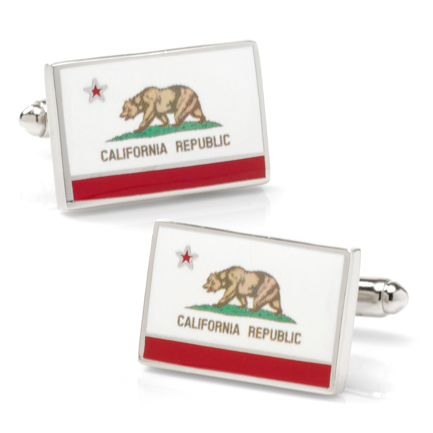  Cufflinks California State Flag Cufflinks - Default Title - Bonton