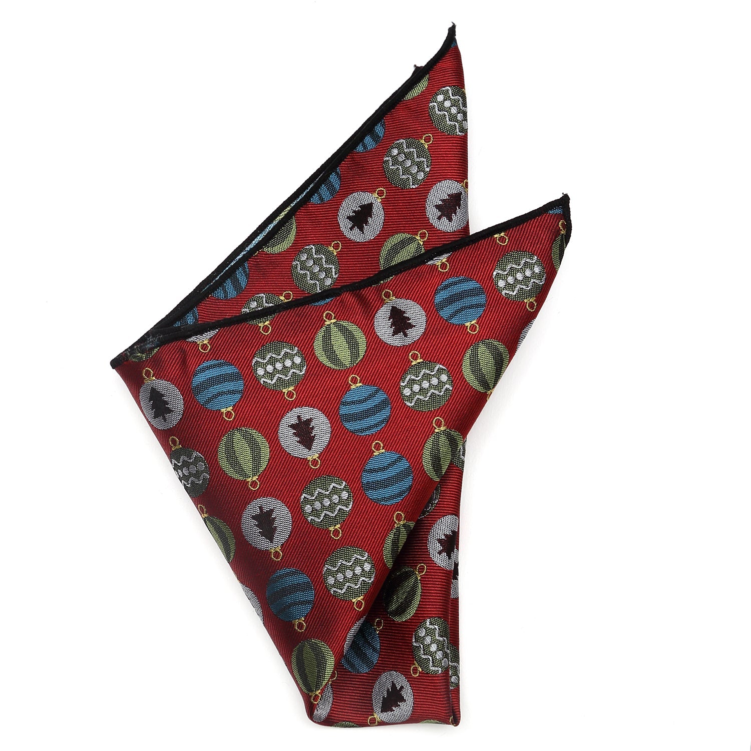  Cufflinks Christmas Wrap Pocket Square - Default Title - Bonton