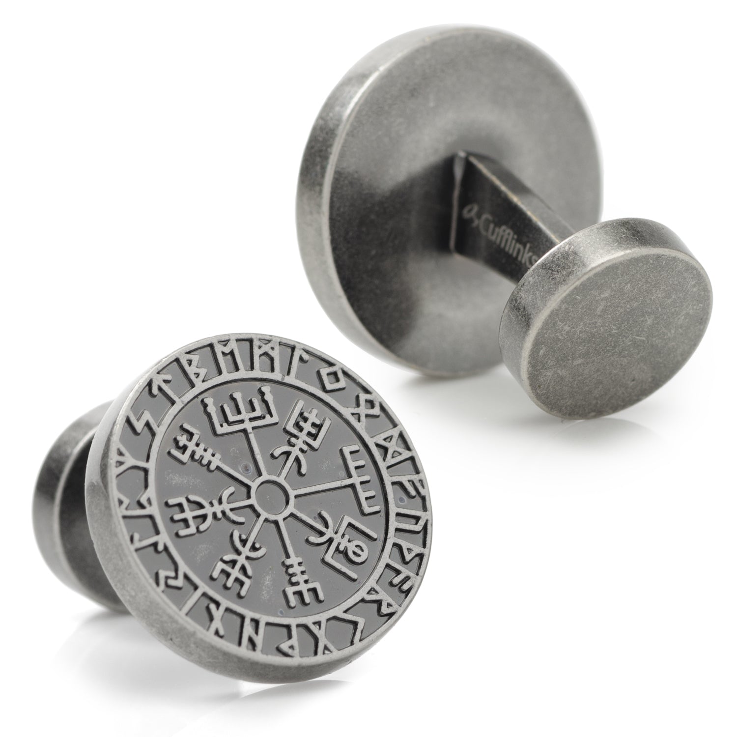  Cufflinks Vegvisir Viking Compass - Default Title - Bonton