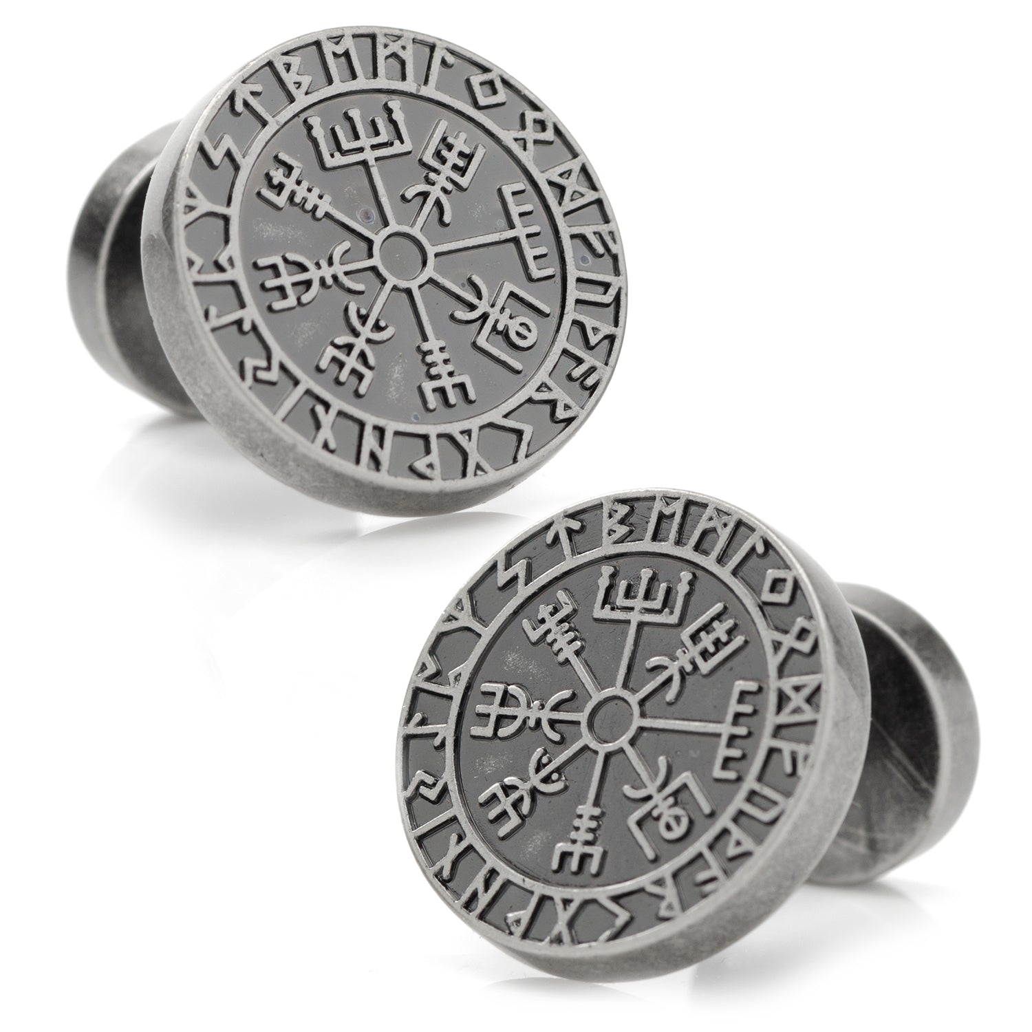  Cufflinks Vegvisir Viking Compass - Default Title - Bonton