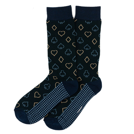 Card Suits Casino Blue Men's Socks