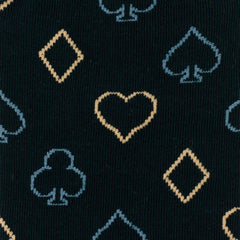 Card Suits Casino Blue Men's Socks